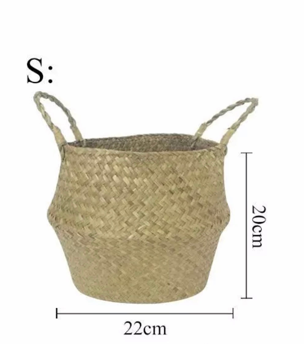 White Bottom Whiskers Basket - Small