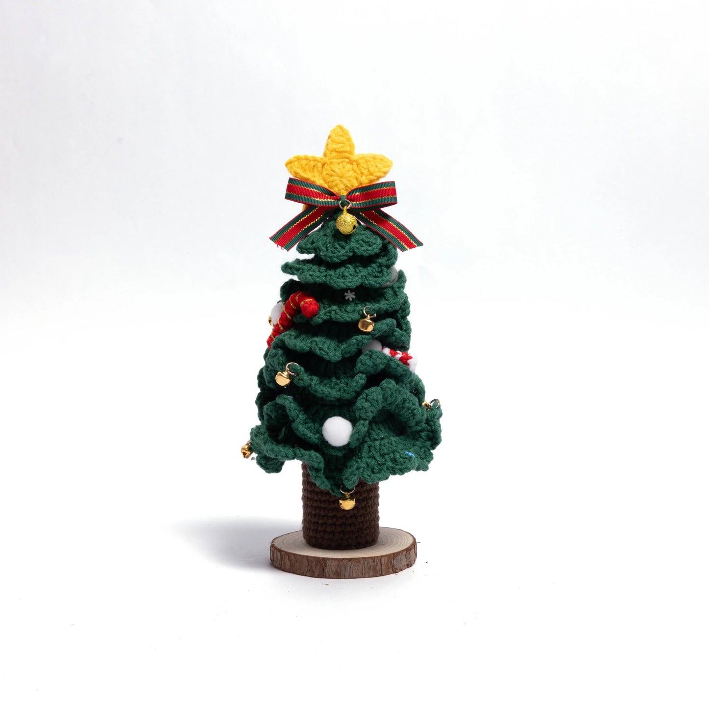 Handmade Crochet Christmas Tree Tabletop Decor – Cozy Festive Holiday Collection