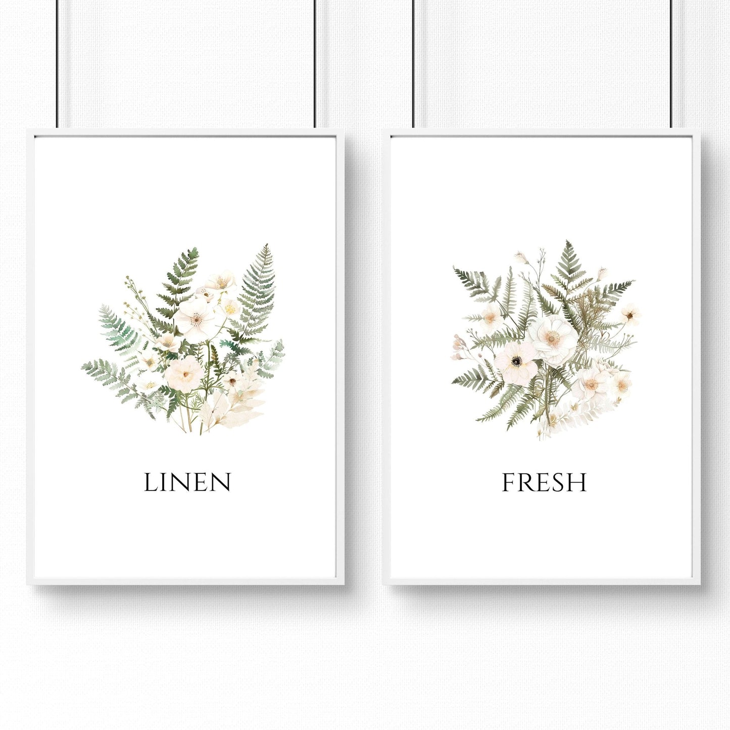 Laundry Room Pictures | Set of 2 wall art prints