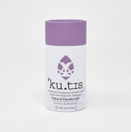 Lavender & Bergamot Natural Bicarb Free Roll On Eco Friendly Deodorant, Plastic Free Anti Perspirant