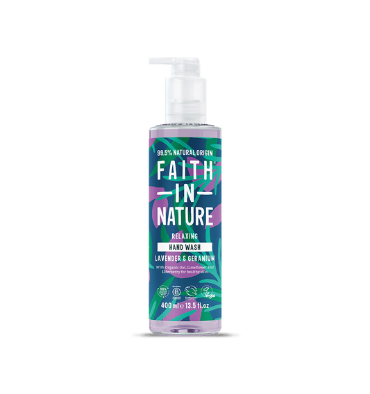 Lavender & Geranium Hand Wash 400ml – 99.5% Natural Origin