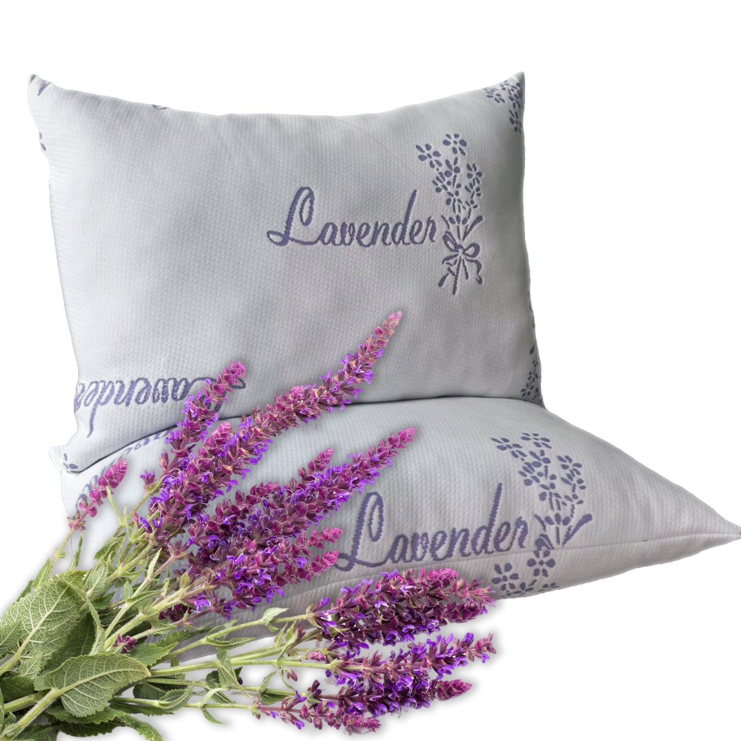 Lavender Infused Unique Hotel Pillow Hypoallergenic Microfibre Luxury Premium Fibre Filling for Superior Comfort and Support by OLIVIA ROCCO