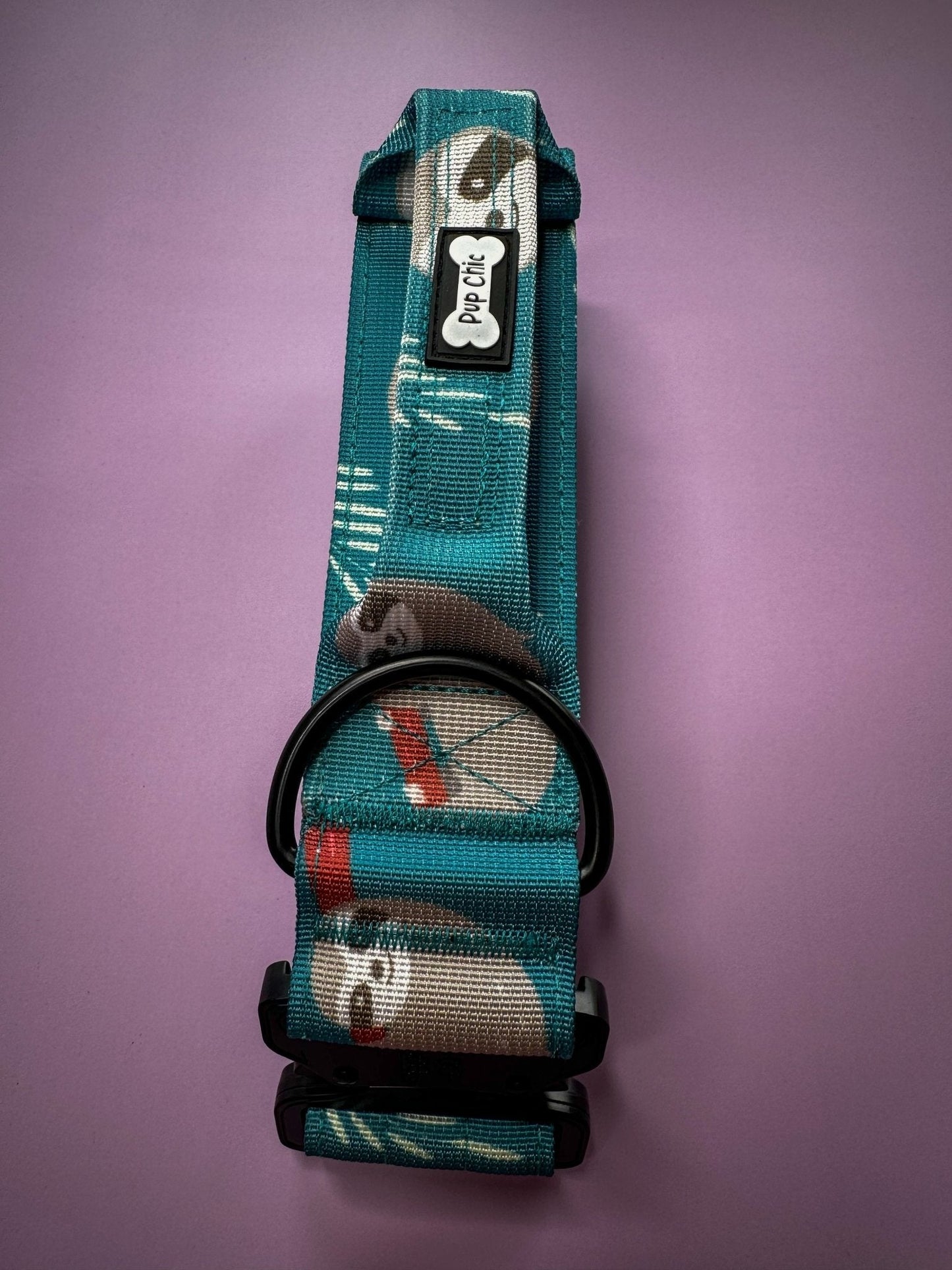 Lazy Sloth Tactical Dog Collar with Handle – Durable & Stylish for Large Dogs