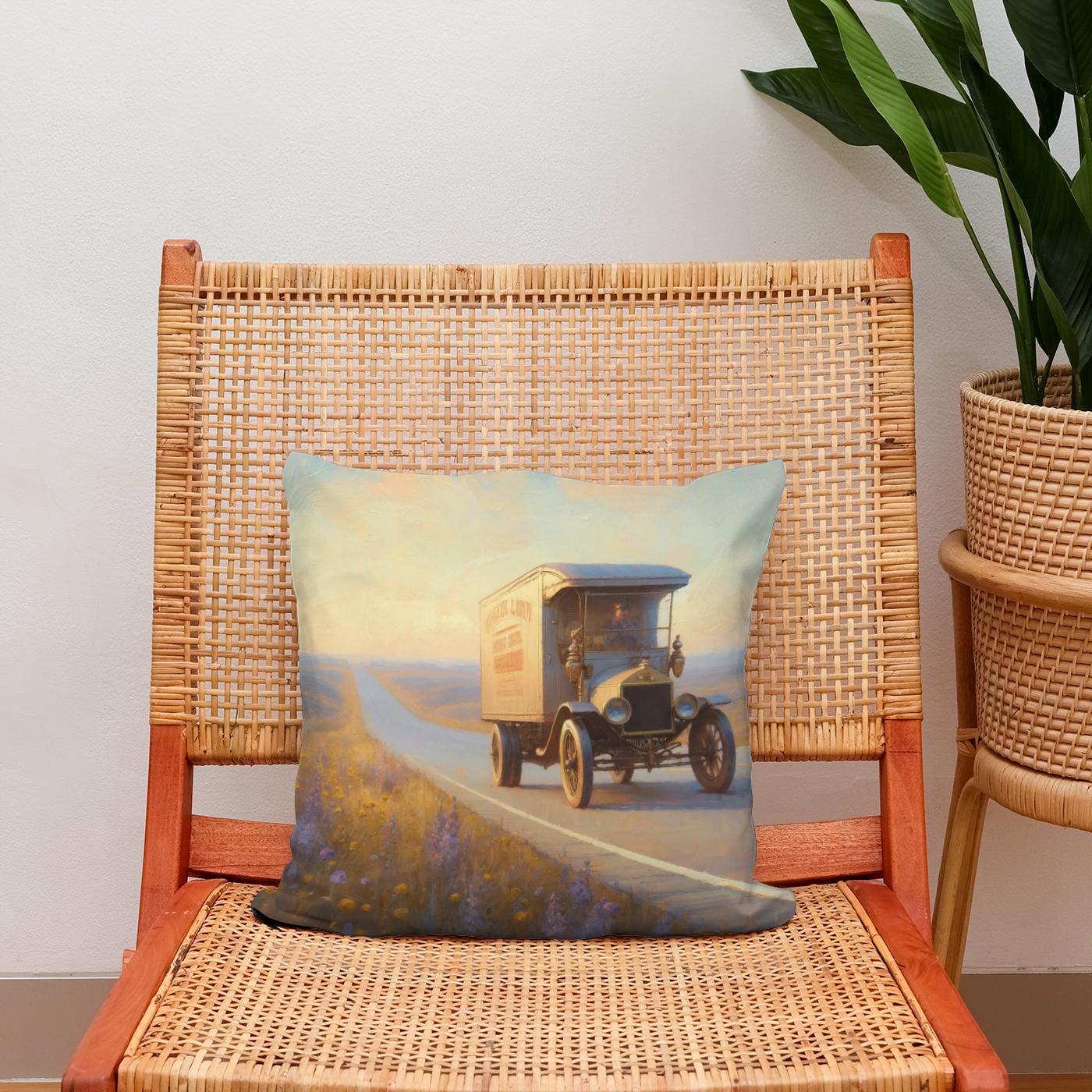 Golden Journey Cotton Cushion