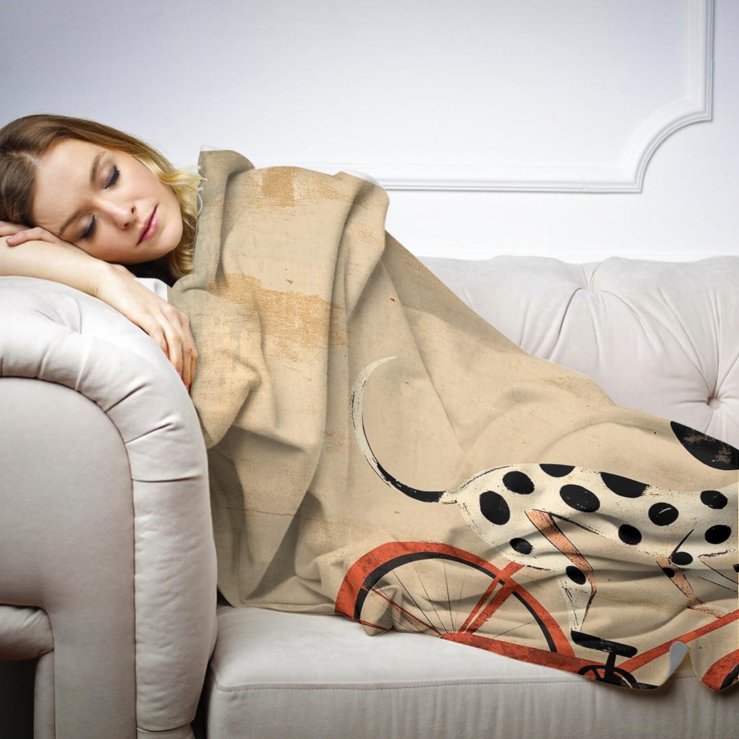 Dalmatian on Wheels Blanket
