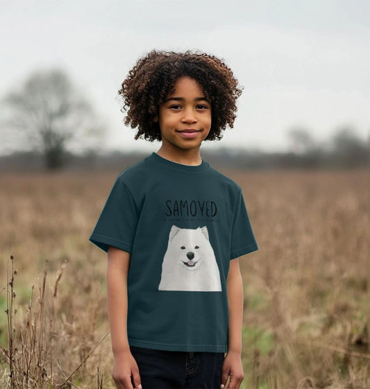 The Samoyed Kid's Tee: Fluffy, Friendly, and Ready for Mischief!