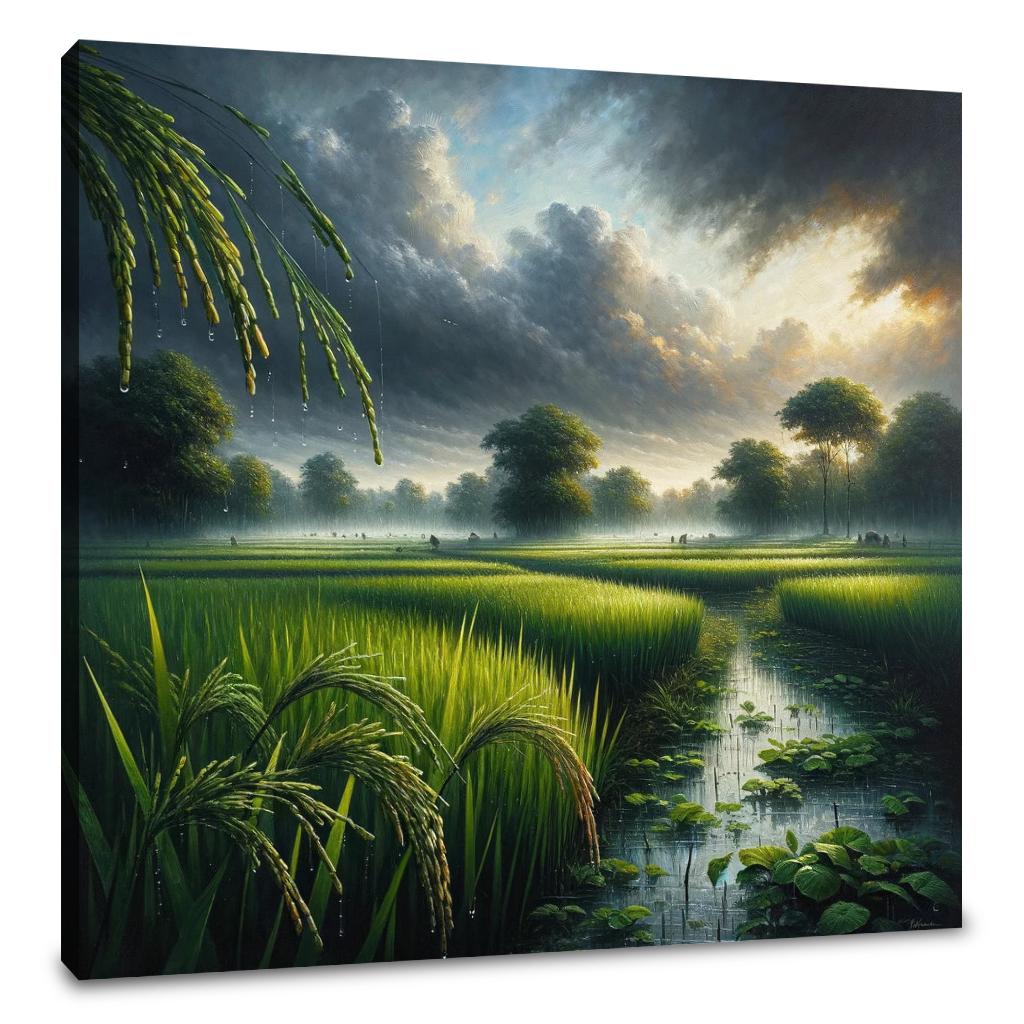 Monsoon Over Bengal Canvas
