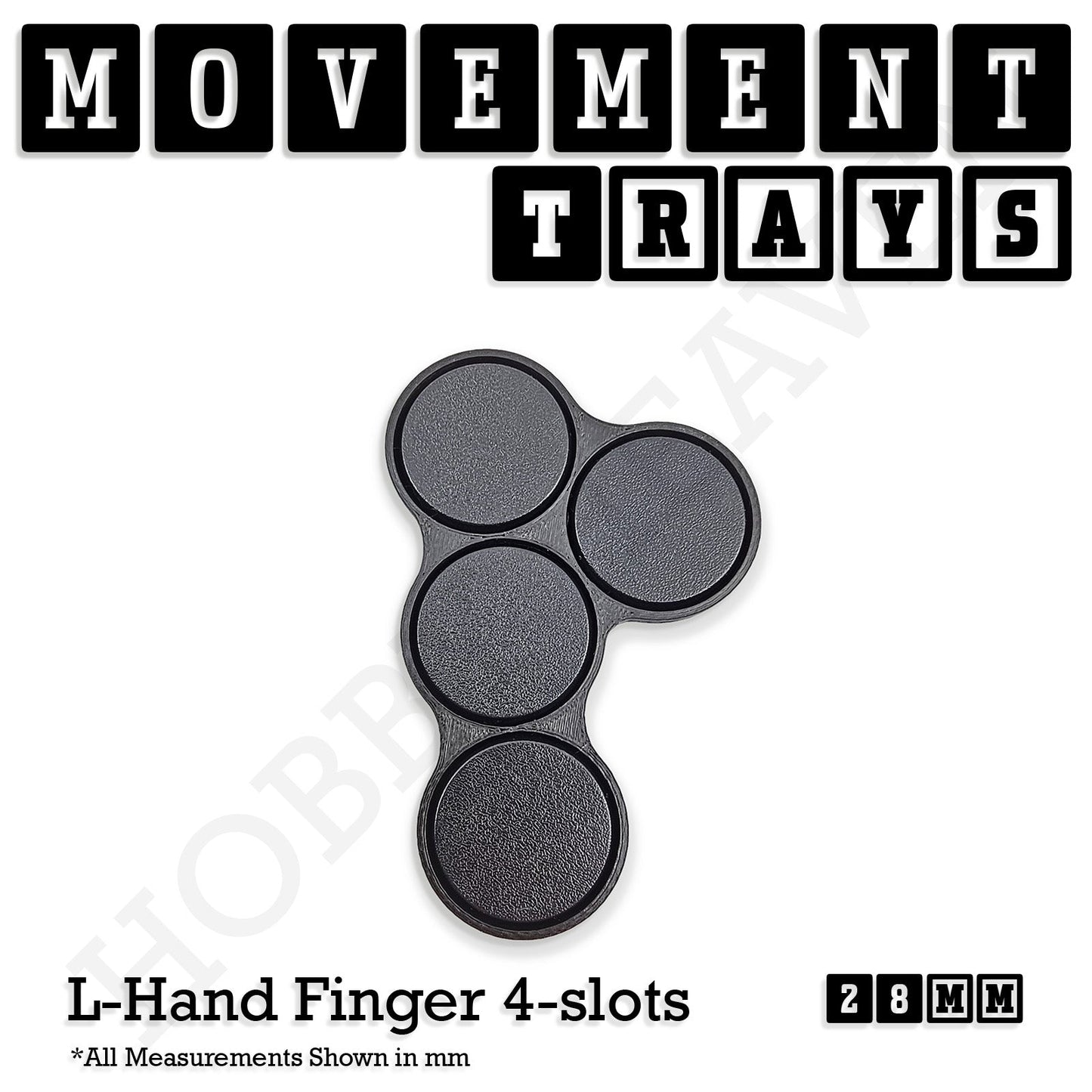 28mm Movement Trays for Tabletop Games | Wargaming | Full Range