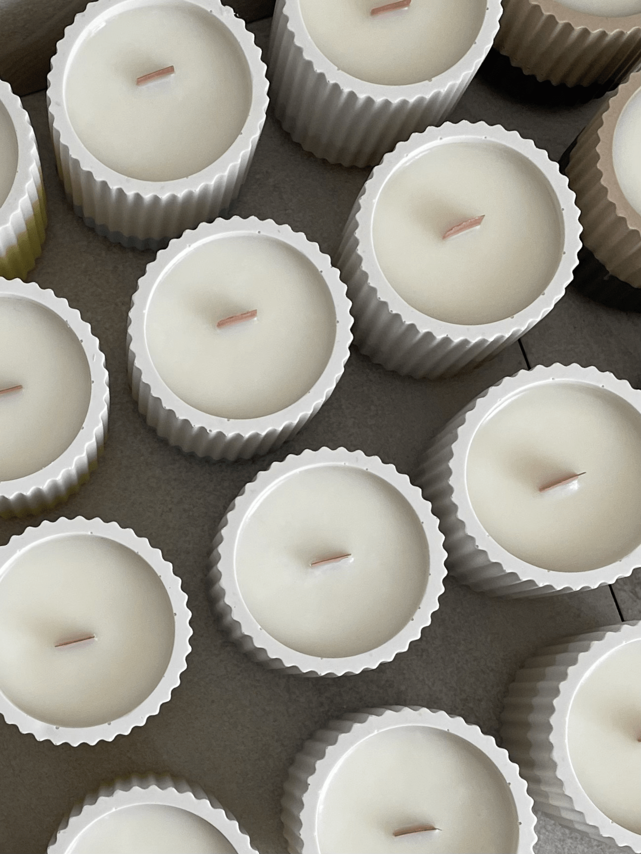 Lemon & Lavender Stoneware Soy Candle – Soothing Bedtime Aroma