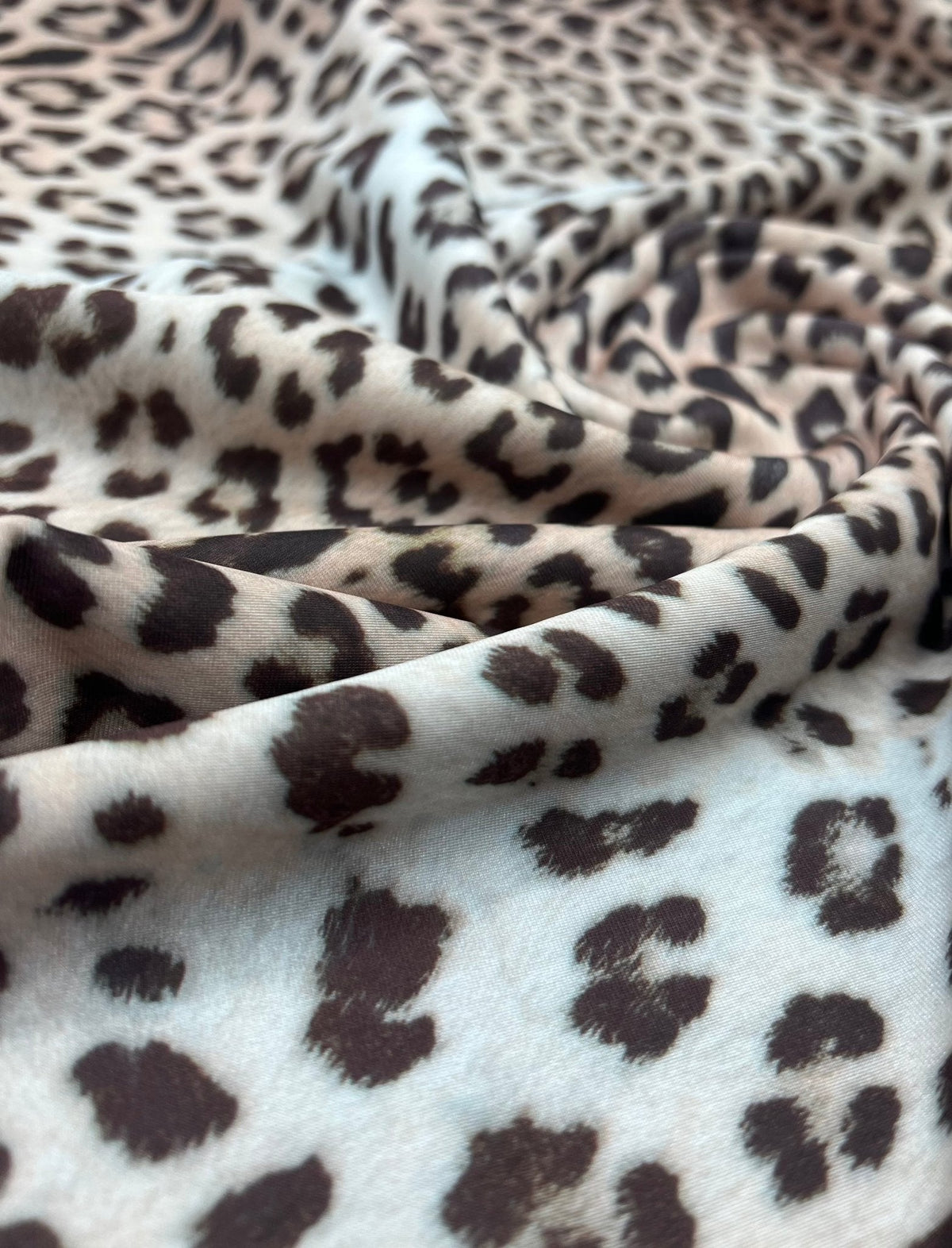Leopard Animal Swimwear / Sportswear 4 Way Stretch Fabric