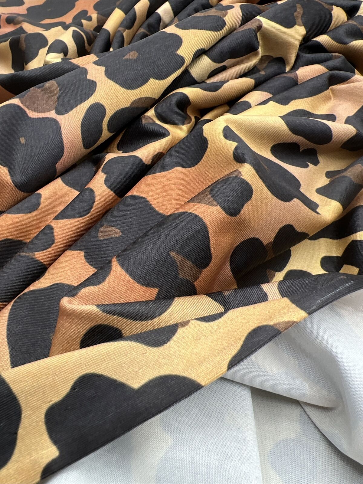 Leopard Print Soft Touch Stretch Fabric