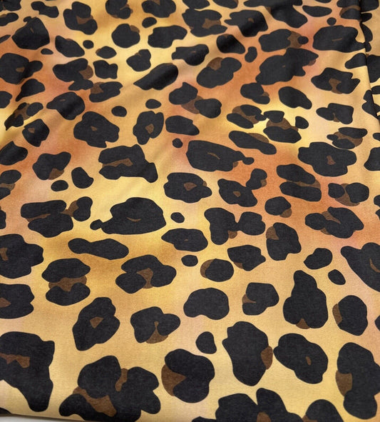 Leopard Print Soft Touch Stretch Fabric
