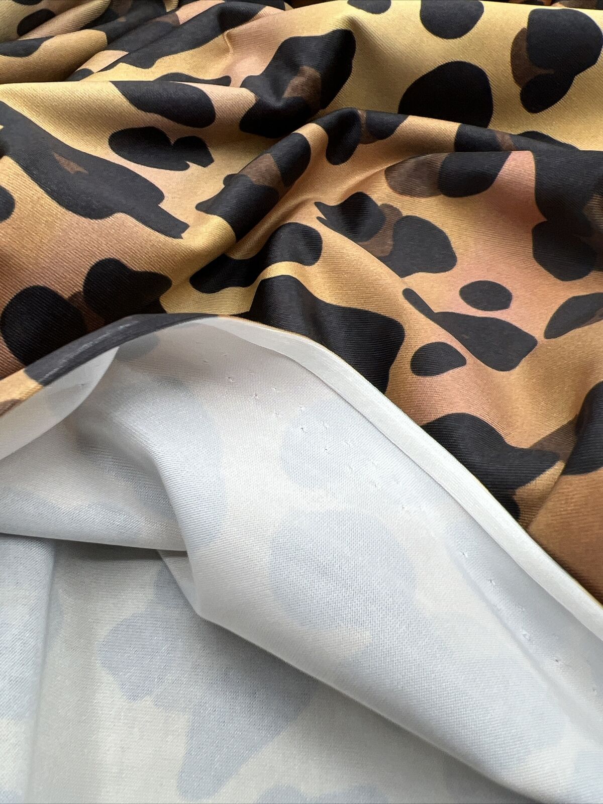 Leopard Print Soft Touch Stretch Fabric