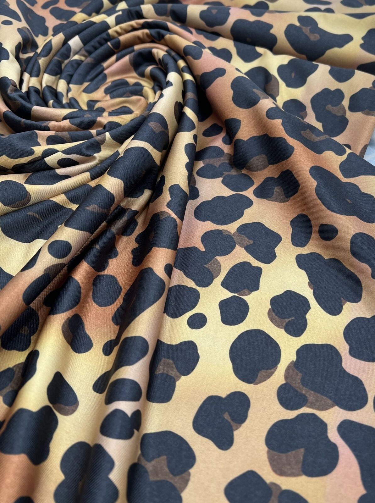 Leopard Print Soft Touch Stretch Fabric