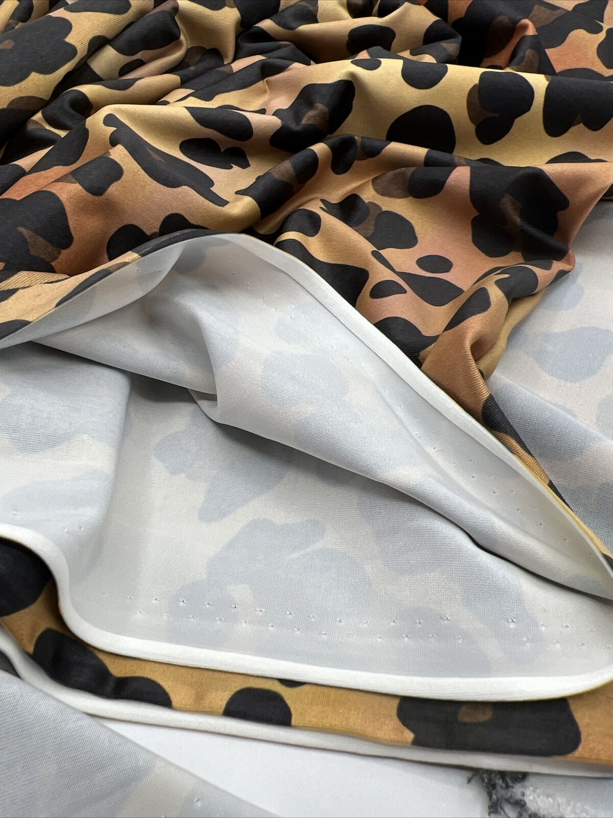Leopard Print Soft Touch Stretch Fabric