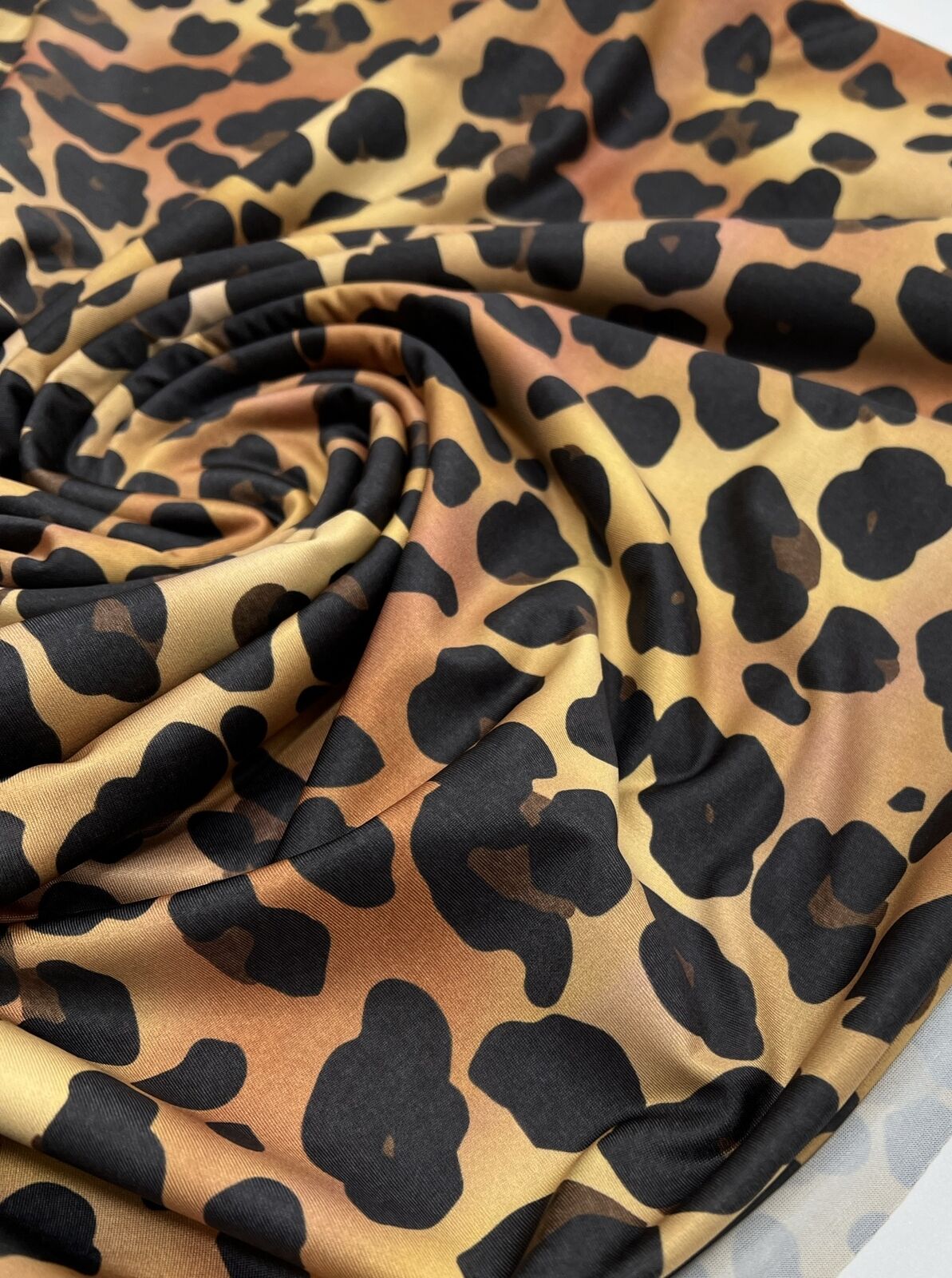 Leopard Print Soft Touch Stretch Fabric