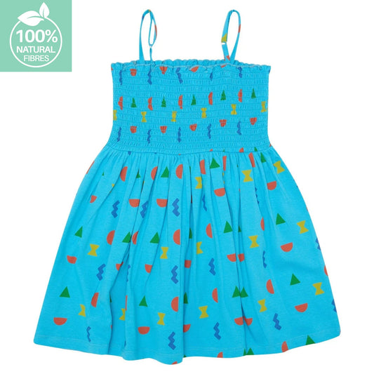 Let's Play Jersey Dress - Blue Multi