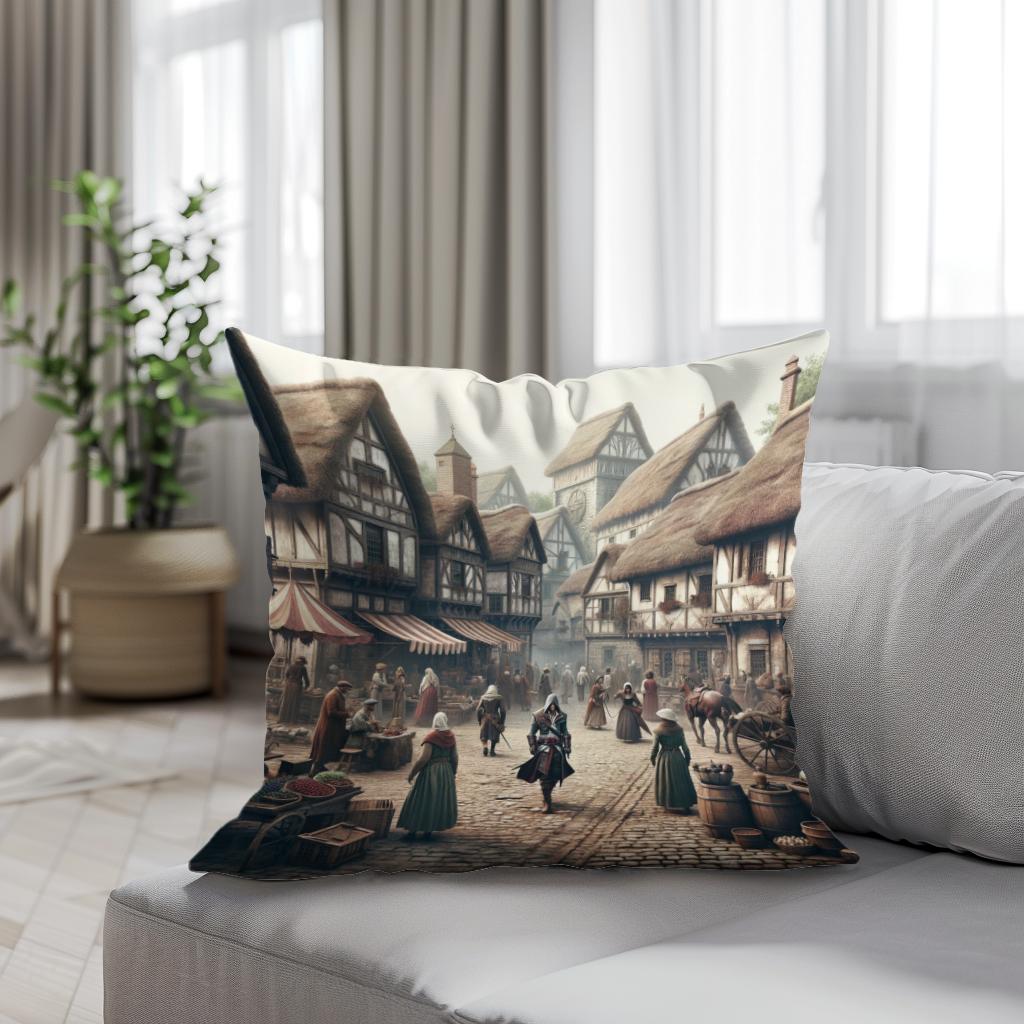 Medieval Mingle Cotton Cushion