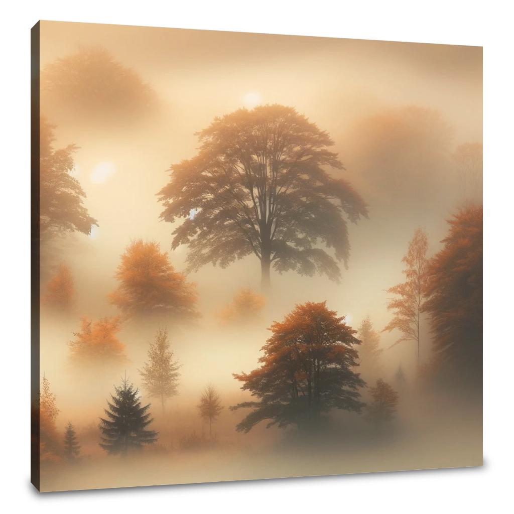 Autumn Fog Canvas