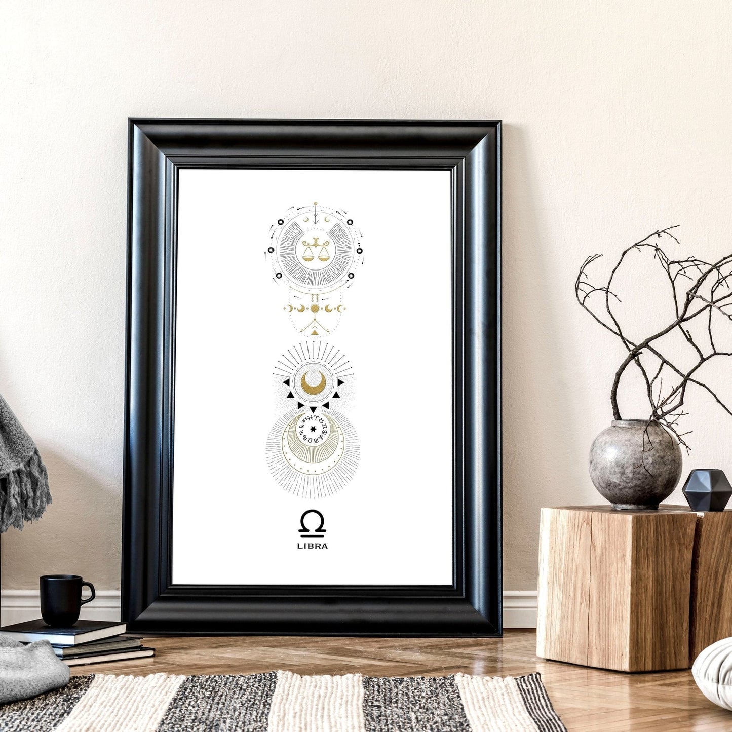 Libra wall art print | Zodiac horoscope signs