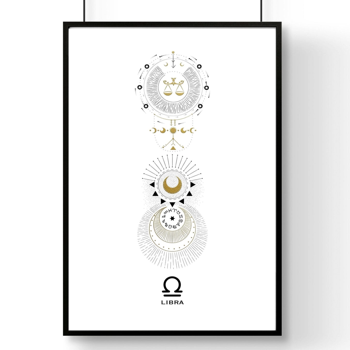 Libra wall art print | Zodiac horoscope signs