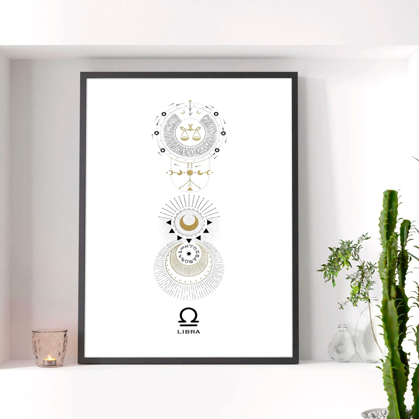 Libra wall art print | Zodiac horoscope signs