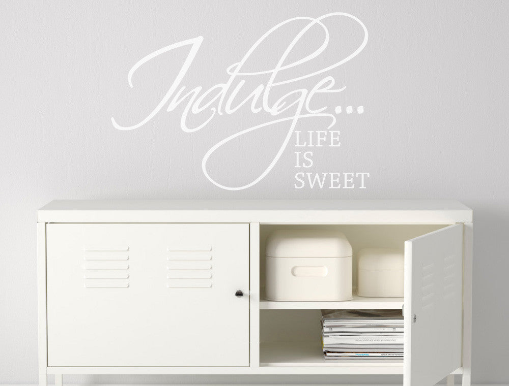 Life is Sweet Vinyl Wall Quotes Sticker