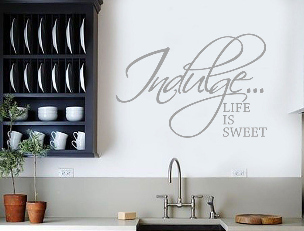 Life is Sweet Vinyl Wall Quotes Sticker