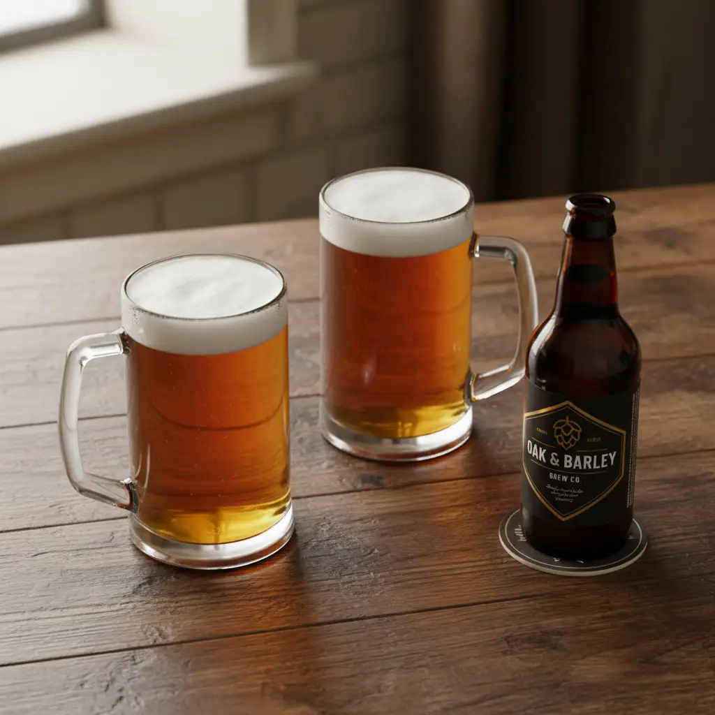 Large Straight Sided Glass Tankard - 670ml