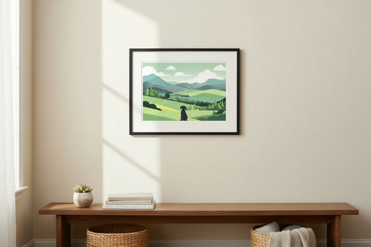 Dog in Nature Prints - different sizes