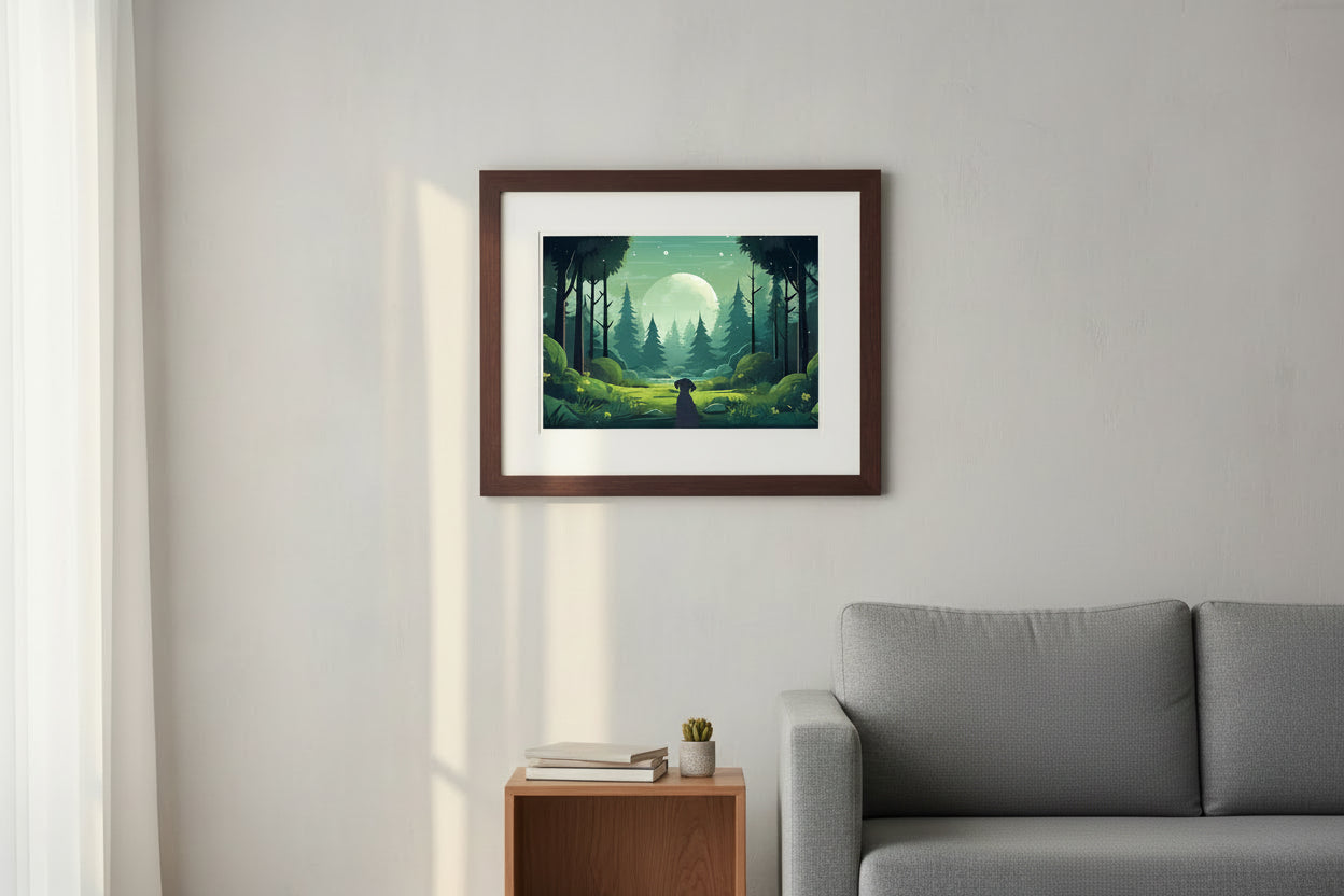 Dog in Nature Prints - different sizes