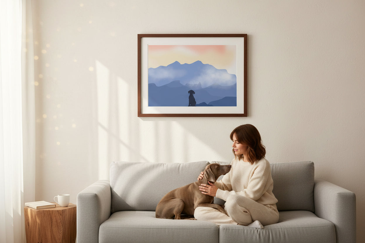 Dog in Nature Prints - different sizes