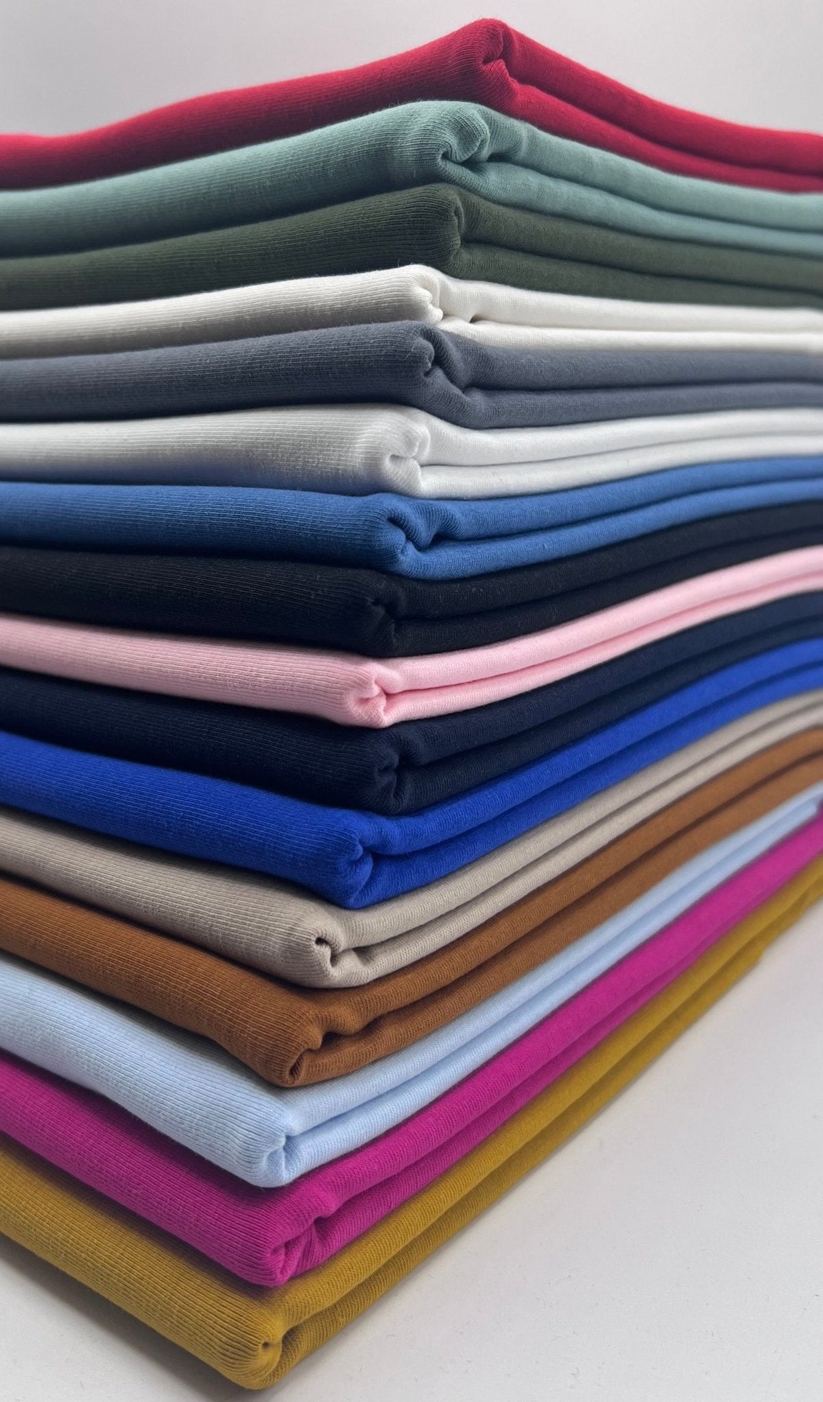 Light Blue Cotton Stretch Jersey 240 GSM 92/8 Lycra 4 Way Stretch