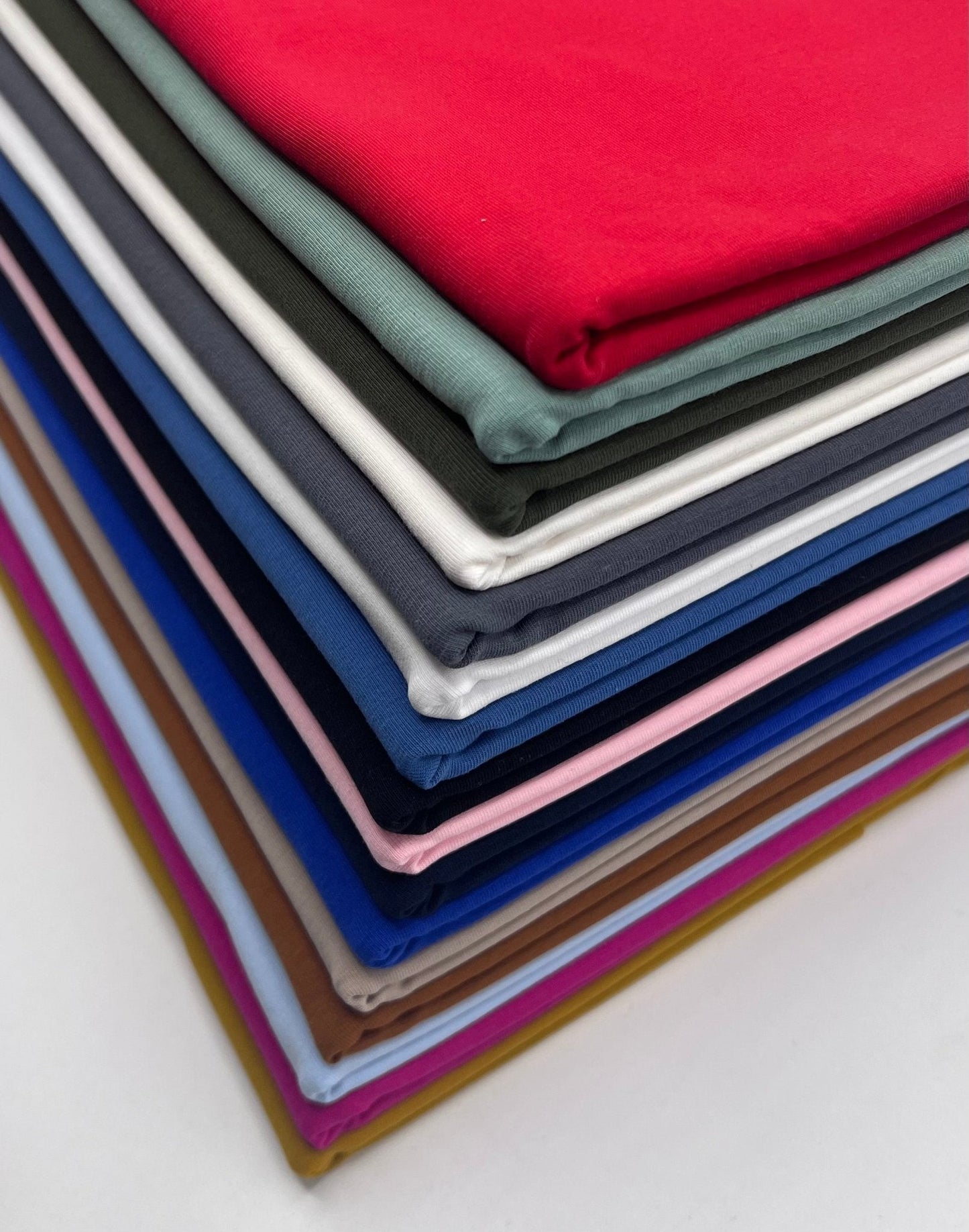 Light Blue Cotton Stretch Jersey 240 GSM 92/8 Lycra 4 Way Stretch