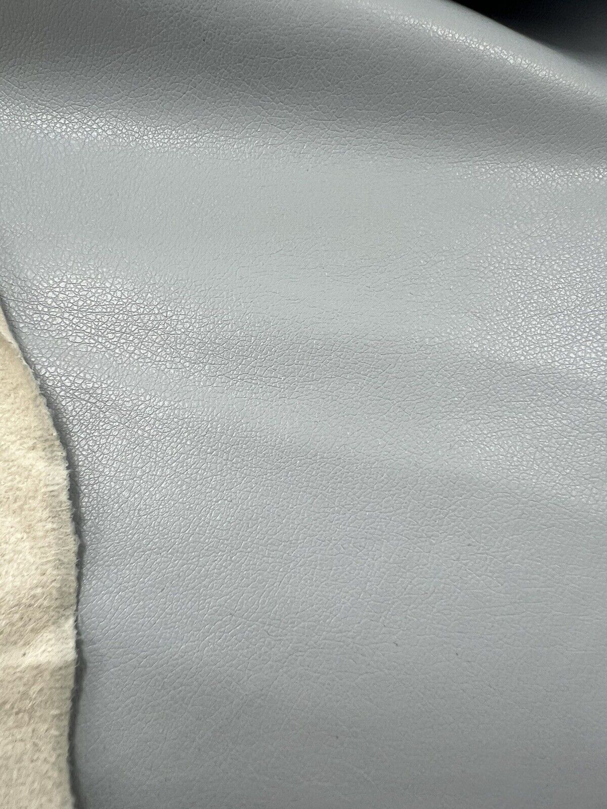 Light Blue Faux Leather Leatherette Stretch Fabric