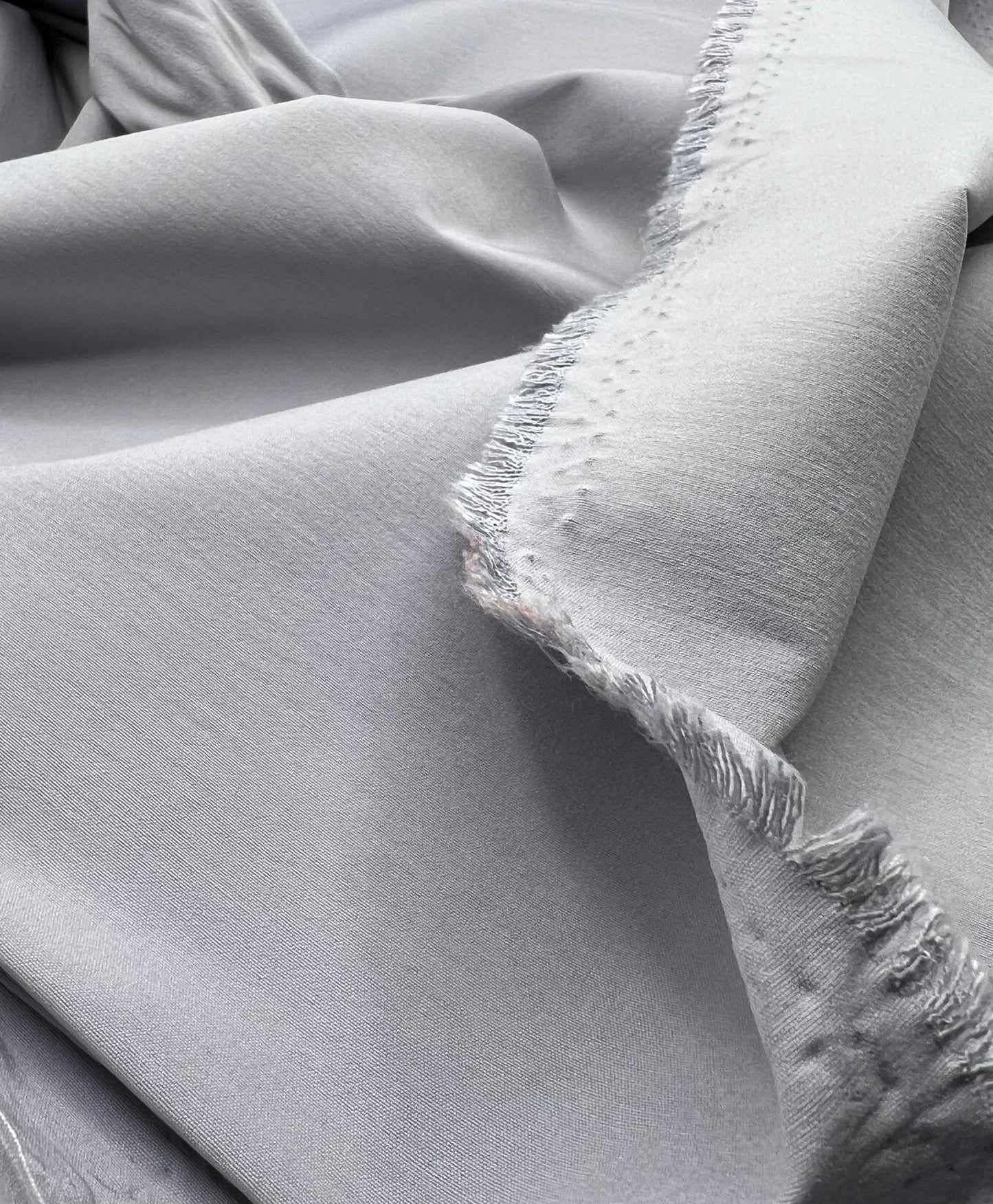 Light Grey Bengaline Stretch Fabric