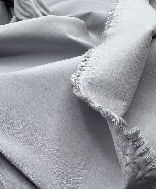 Light Grey Bengaline Stretch Fabric