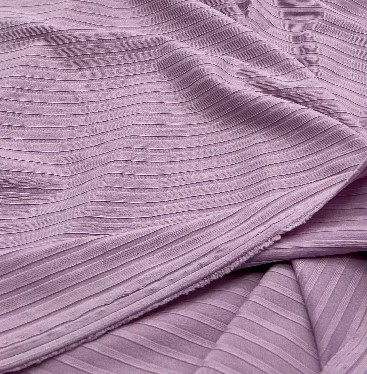 Lilac 8x4 Wide Rib Stretch Fabric