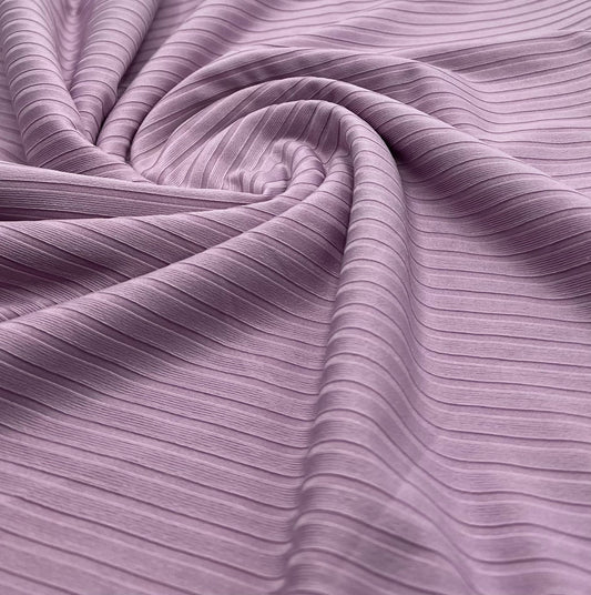 Lilac 8x4 Wide Rib Stretch Fabric