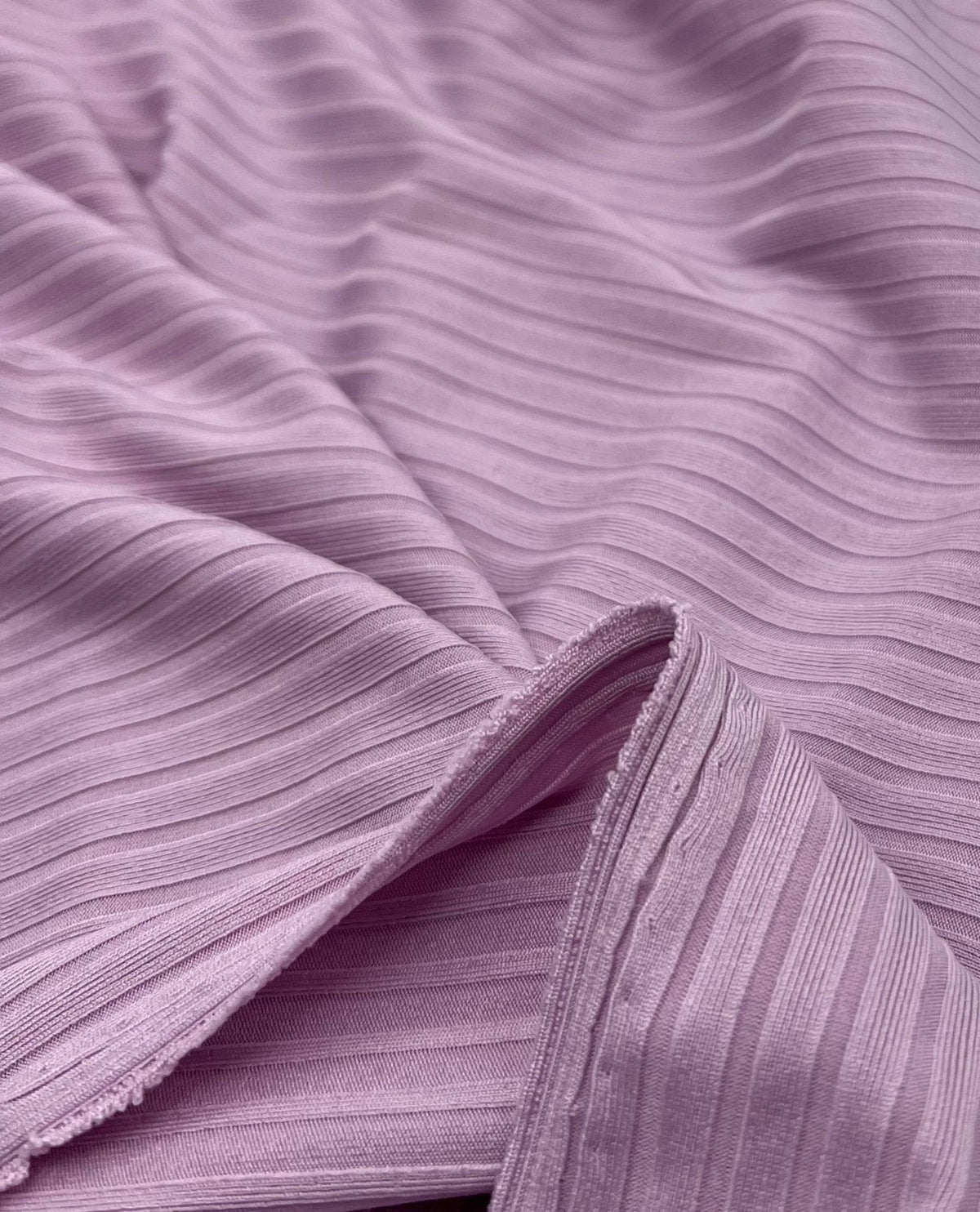 Lilac 8x4 Wide Rib Stretch Fabric