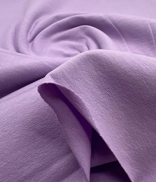 Lilac Cotton Stretch Jersey 200 GSM 95/5 Lycra 4 Way Stretch