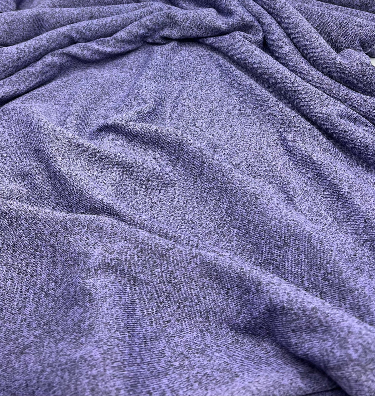 Lilac Melange Knit Stretch Fabric