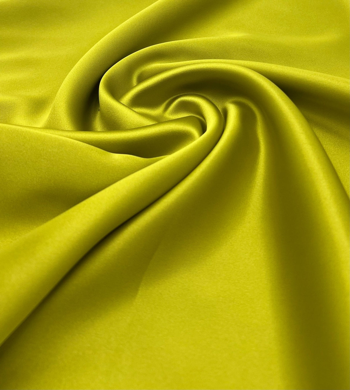 Lime Green Recycled Satin 160GSM Dress Craft Non Stretch Fabric