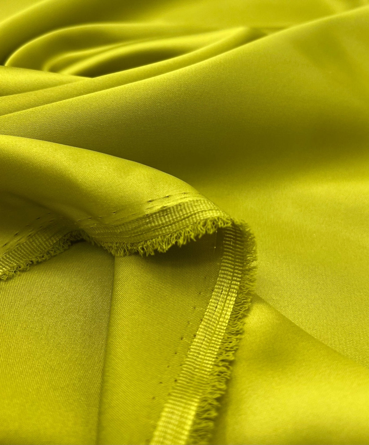 Lime Green Recycled Satin 160GSM Dress Craft Non Stretch Fabric