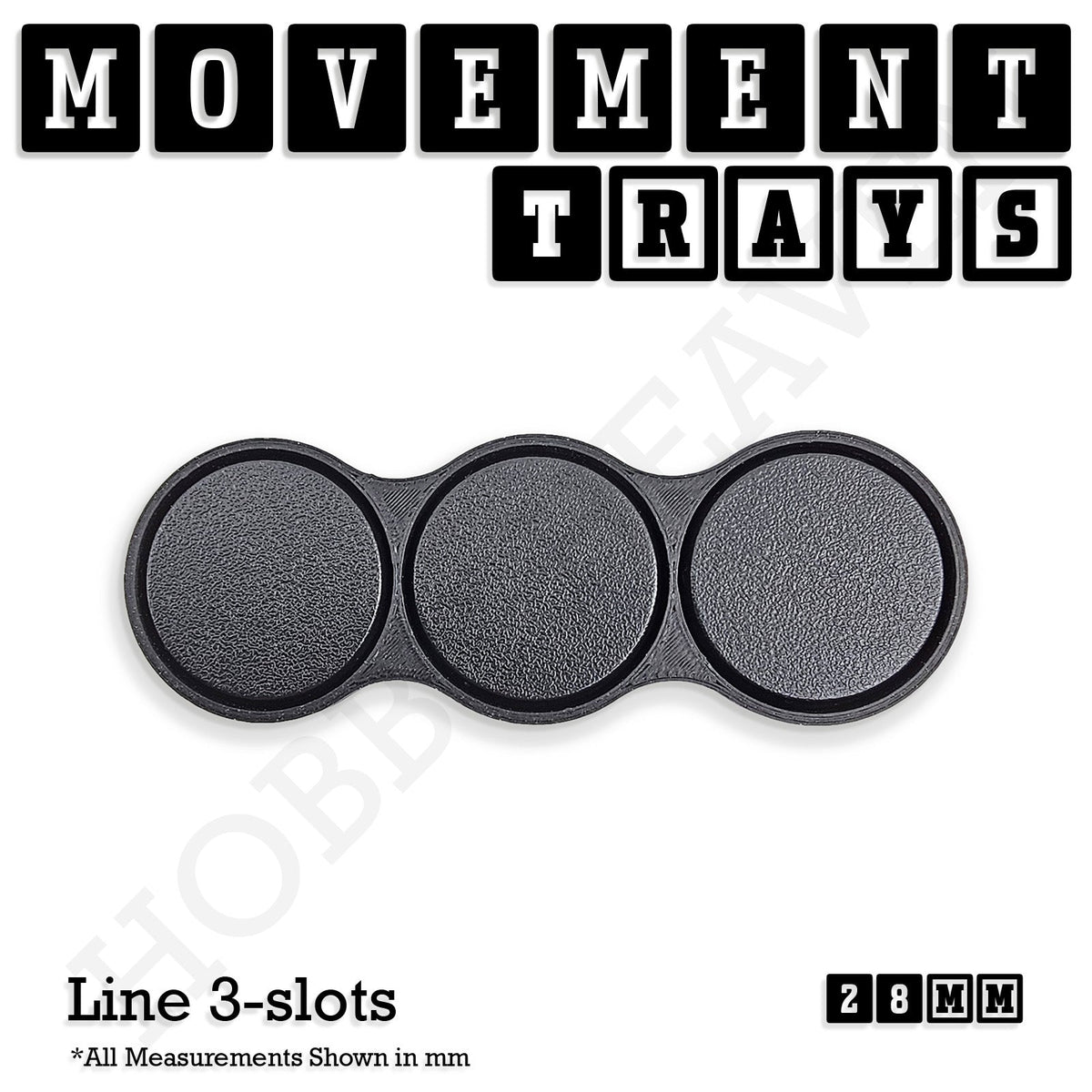 28mm Movement Trays for Tabletop Games | Wargaming | Full Range