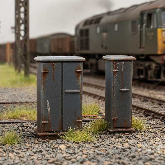 OO Scale Ready to Paint Lineside Relay Cabinet - Mixed (6 pack)