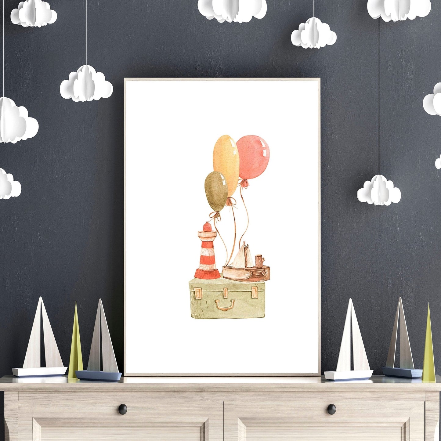 Animal wall art for Nursery | set of 3 wall art prints