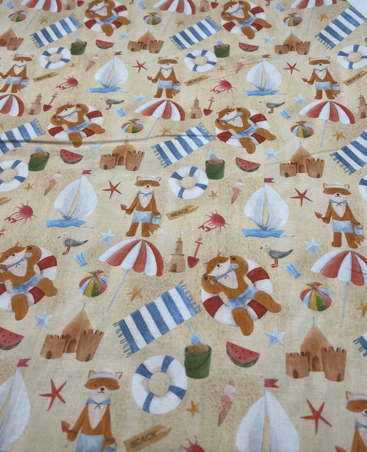 Little Johnny Beach Cotton 155 GSM 100% Cotton Fabric