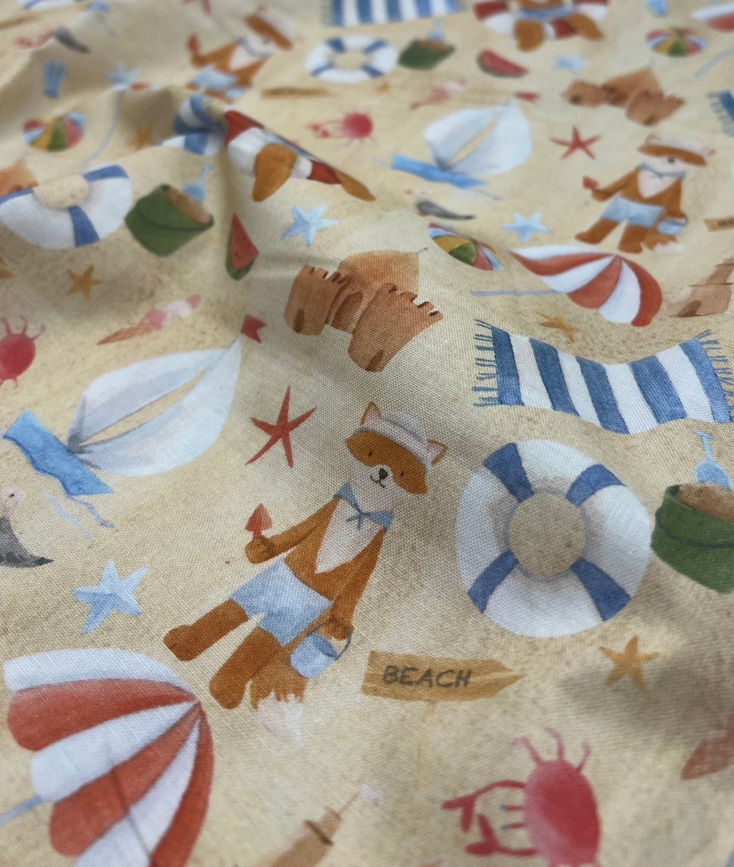 Little Johnny Beach Cotton 155 GSM 100% Cotton Fabric