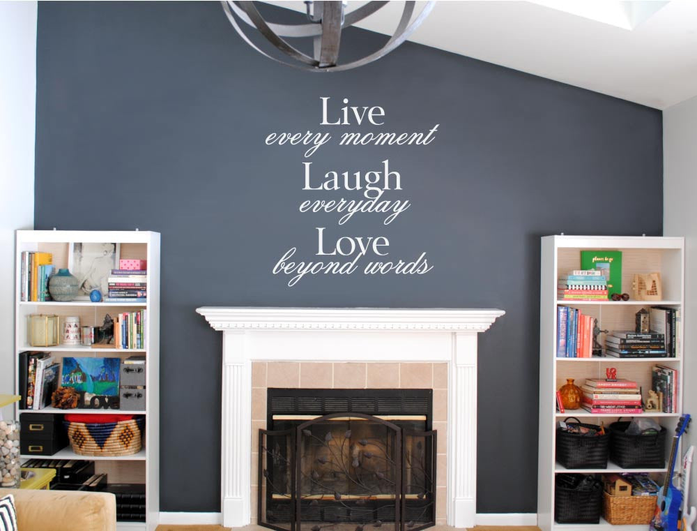 Live Laugh Love Wall Decal Quote